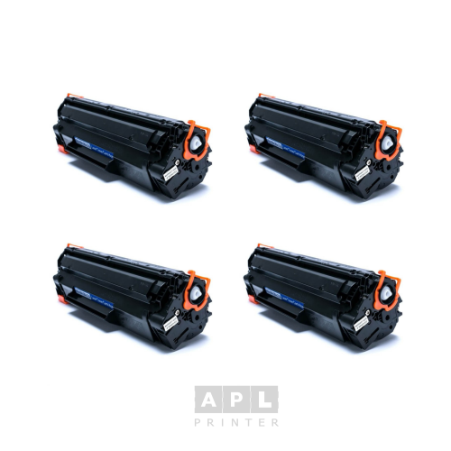 KIT 4 CARTUCHOS TONER COMPATIVEL HP CB435A CB436A 