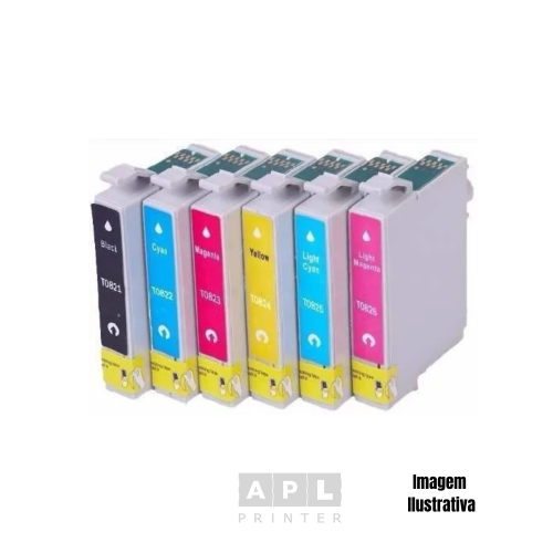 KIT 6 CORES T082 COMPATÍVEL NOVO
