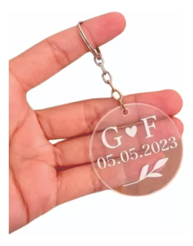 Chaveiros de Acrílico 5X5 cm com Gravação a Laser