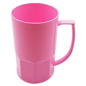 CANECA DE CHOPP POLIMERO 500 ML SUBLIMATICO ROSA  