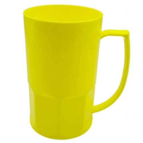 CANECA DE CHOPP POLIMERO 500 ML SUBLIMATICO AMARELO LIMAO 