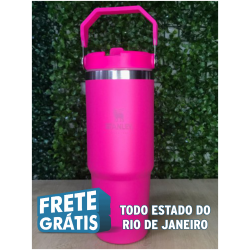 GARRAFA TÉRMICA BICO 900ML COM GRAVAÇÃO LASER 1 LADO -  ROSA PINK