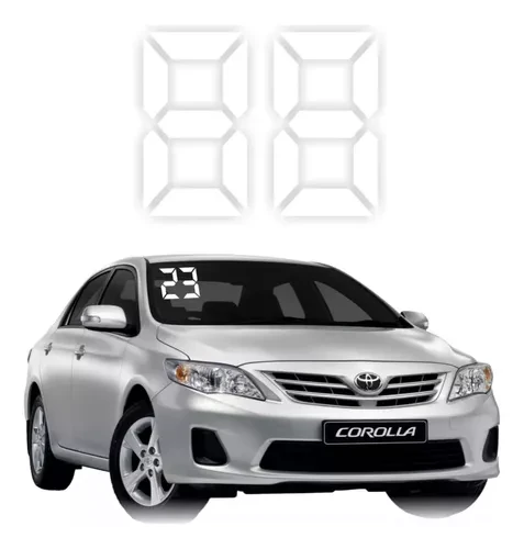 KIT ADESIVOS NUMERO ANO DO CARRO VENDA AUTO 23x18 cm - 50 PARES