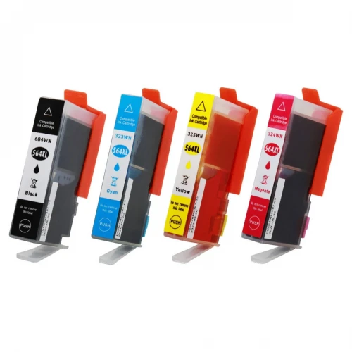 KIT 4 CARTUCHOS DE TINTA COMPATÍVEL 14ML  C/ 564XL X-FULL YELLOW /CYAN / MAGENTA / BLACK