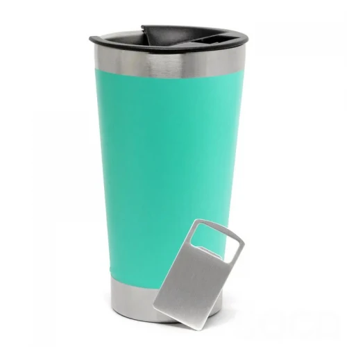 COPO TÉRMICO 473 ML COM TAMPA E ABRIDOR DE GARRAFA TIFFANY