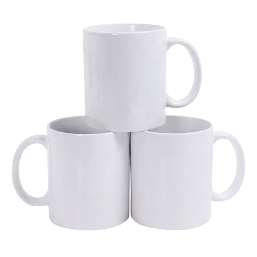 CANECA BRANCA CERÂMICA P/ SUBLIMAÇÃO 11OZ - 325ML