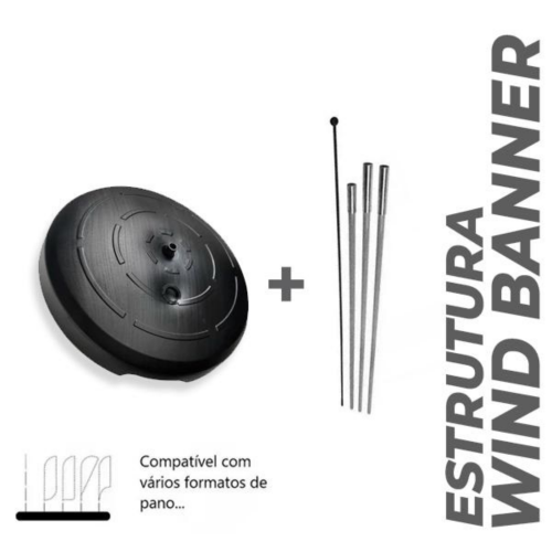 Base + Haste Para Wind Banner 2,20cm