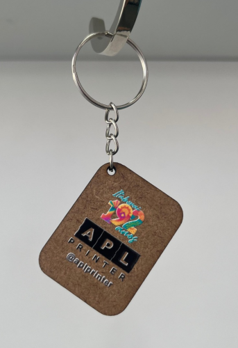 10 Chaveiros de MDF 3x4 com aplicação de DTF