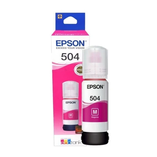 REFIL DE TINTA EPSON 504 70ML ORIGINAL MAGENTA