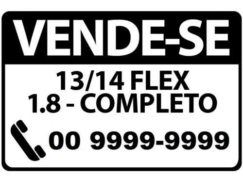 ADESIVO VENDE-SE VINIL BRANCO 30X20 CM COM RECORTE ELETRÔNICO