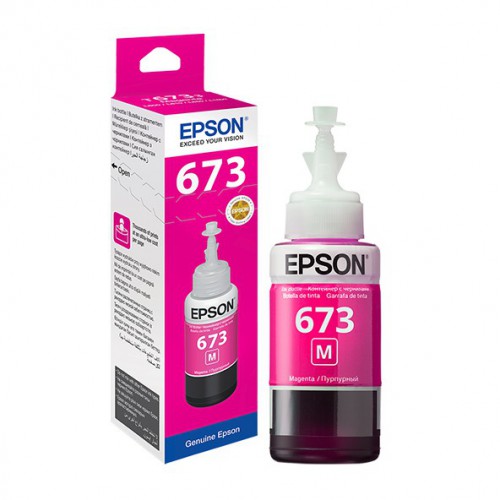 REFIL DE TINTA 673 EPSON ORIGINAL L800/L805/L810/L850 MAGENTA 70ML