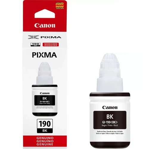 REFIL DE TINTA GI-190 BLACK PARA CANON PIXMA G1100 2100 3100 3110 3111 4110 4111 135ML ORIGINAL