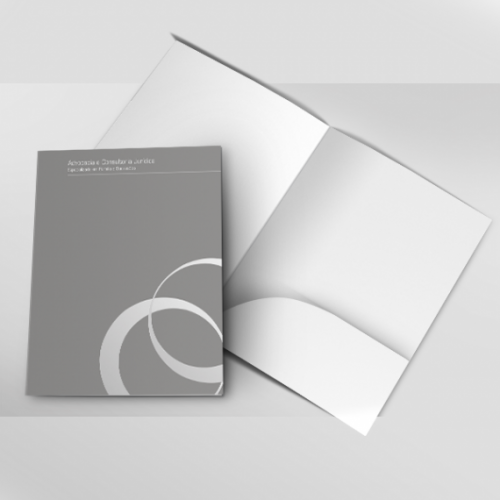 500 Pasta com bolsa branca 4/0