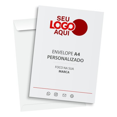 100 Envelope Personalizado 22x32