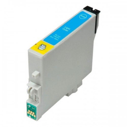 CARTUCHO JATO DE  TINTA COMPATÍVEL EPSON T0822 CYAN - 12ML