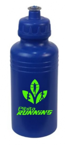 GARRAFA PET AZUL PERSONALIZADA COM DTF
