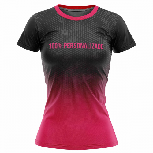 BABY LOOK SUBLIMAÇÃO TOTAL Dryfit Liso UV35+