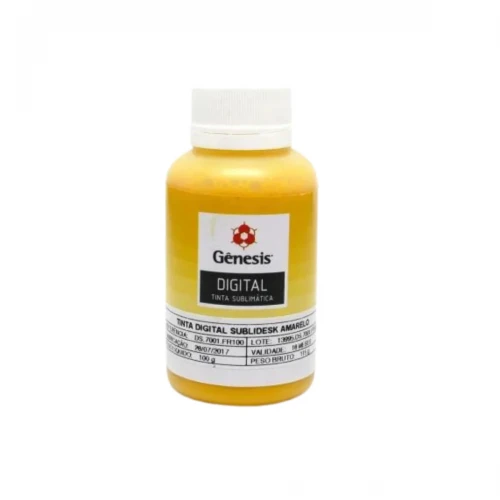 REFIL DE TINTA SUBLIMÁTICA GÊNESIS SUBLIDESK 100ML YELLOW