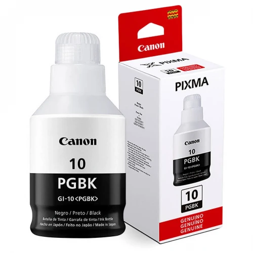 REFIL DE TINTA GI-10 PRETO PIGMENTO PARA CANON G7010 G6010 GM4010 GM2010 170ML ORIGINAL