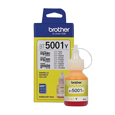 REFIL DE TINTA BROTHER BT5001C 48,8 ML YELLOW MFCT4500 DCPT420W 720DW 820DW 5,0K