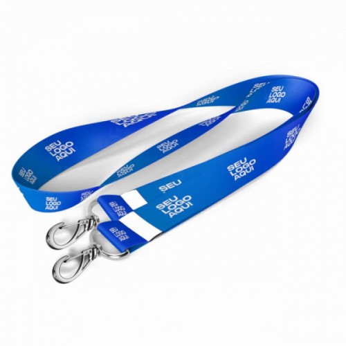  Cordão de Crachá Personalizado com gancho duplo