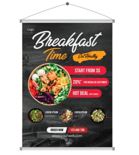 BANNER M² FOSCO 440G - COM TUBETE