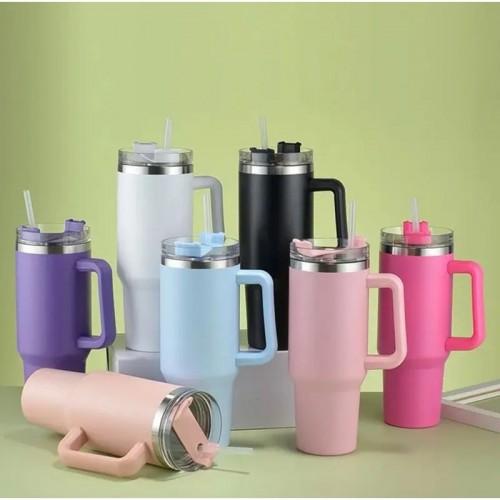 COPO TÉRMICO 1200 ML COM CANUDO 