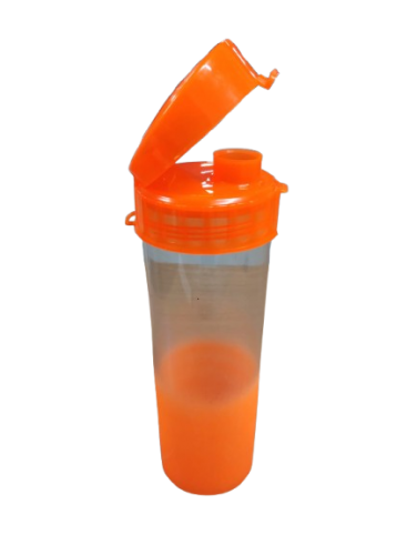 SHAKEIRA DEGRADE C/TAMPA 475ML COR LARANJA NEON
