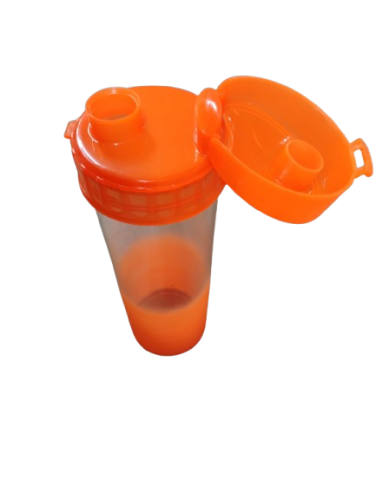 SHAKEIRA DEGRADE C/TAMPA 475ML COR LARANJA NEON
