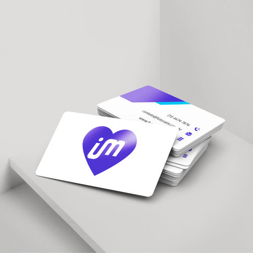 100 unidades - Cartão PS 1mm adesivado 
