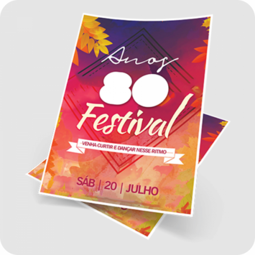 IMPRESSÃO COUCHÊ BRILHO COLORIDO A3 90g / 115g