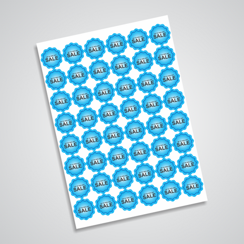 1000 AdesivoS com Meio Corte Brilho UV M²