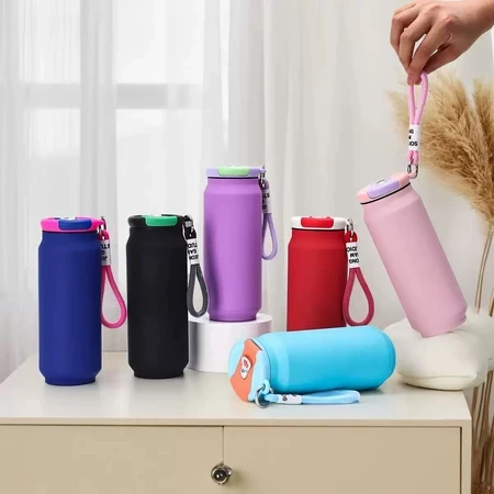 COPO TÉRMICO AÇO LATA DE COLA 500ML SORTIDO