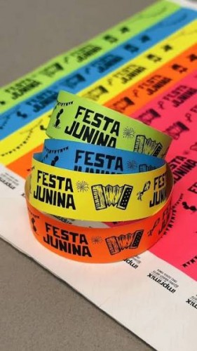Kit C/ 1000 Pulseira Nylon Personalizada