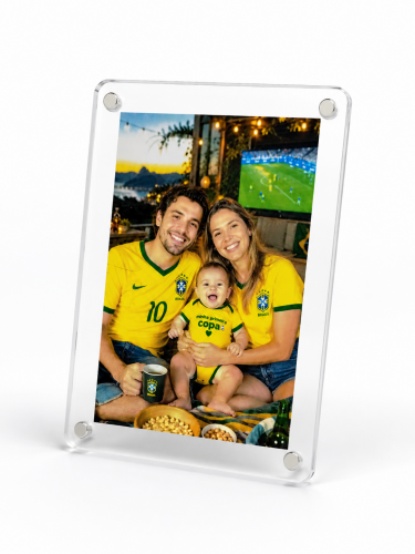 IMÃ DE GELADEIRA ACRÍLICO - PORTA FOTO 