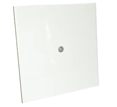 AZULEJO BRANCO BRILHO RESINADO COM FURO 15X15 PARA SUBLIMAÇÃO